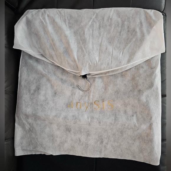 New Japanese Designer Any Sis by Kumikyoku Sis Black Wool Blend Soft Fur Coat 2 - Picture 3 of 3